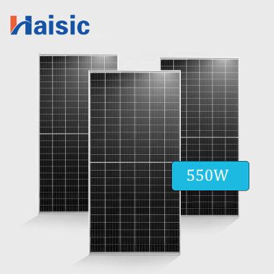 Cina CE IEC FCC certificato pannello solare al silicio monocristallino da 550w per sistema energetico domestico in vendita