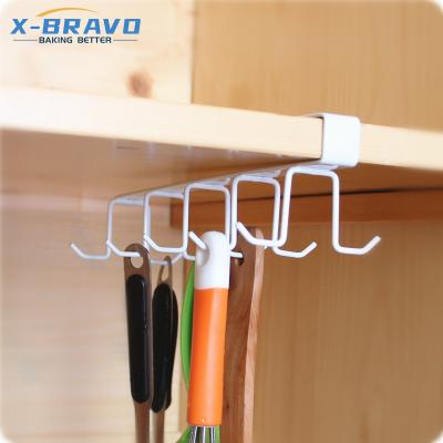 China Seamless Hook No Punch No Nail No Double Row Ten-hook Cabinet Room Divider Wardrobe Hanger Modern Japanese Style for sale