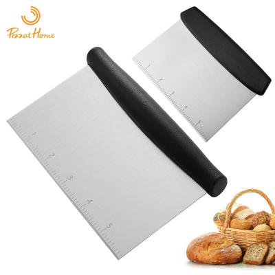 China Viable Dough Cutter Stainless Steel Scraper Kitchen Cutter Tool Dough Cutter Baking Flour for sale