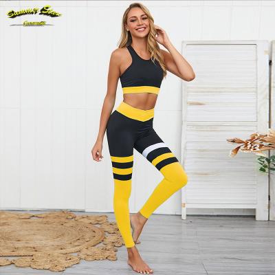 China New Style Women Yoga Sports Pantsuit Seamless Fitness Sports Gym Suit Breathable Tight Sexy Design Tracksuit for sale