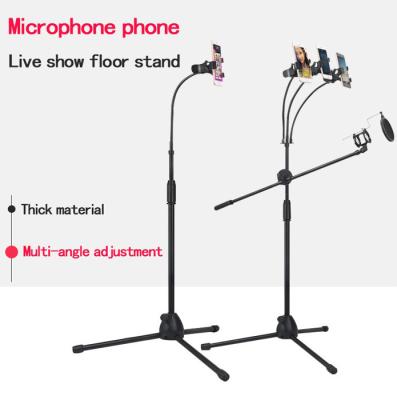 China SJ Series Floor Tripod Stand Microphone Stand PORTABLE Stage Performance Microphone Stand Tripod for sale