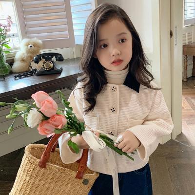 China Breathable Wholesale Children Clothing Kids Winter Woolen Coat For Girls for sale