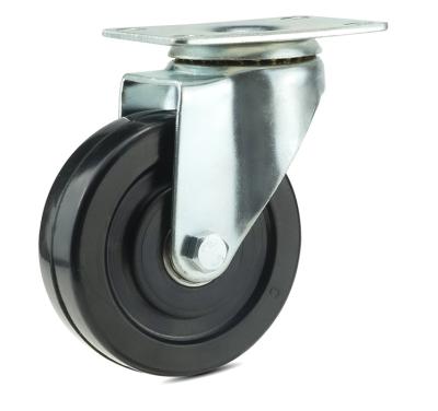 China Wholesaler Modern OEM 125 Mm Double Ratio Esd Medium Duty 5 Inch Caster Wheels With Plate for sale