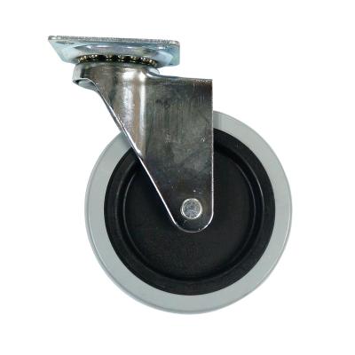 China 4 Inch TPR Modern Swivel Caster Wheel 100 Mm Caster With Plate for sale