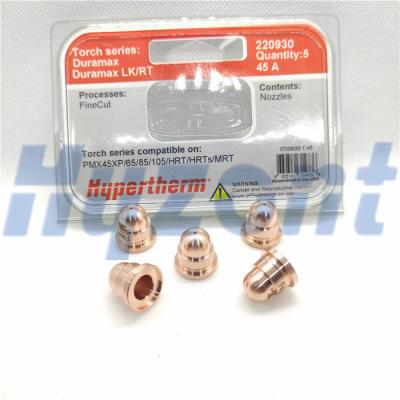 Κίνα Powermax 65 85 45A 220930 λεπτό ακροφύσιο περικοπών Hypertherm προς πώληση