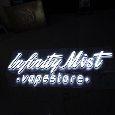 China HIGHSPAN Custom Led Glow Outdoor Light Up Sign Waterproof IP65 for sale