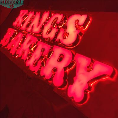 China 5-12cm Thick LED Acrylic Letters Red Illuminated Channel Letter for sale