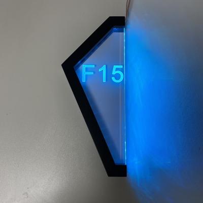 China Muestra ligera personalizada apartamento de la casa del número 3D RGB RGBW de la puerta para arriba en venta