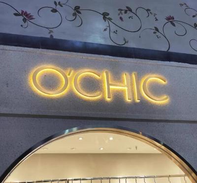 China Metal Logo And Lettering Storefront Sign 12VDC Laser Cut for sale