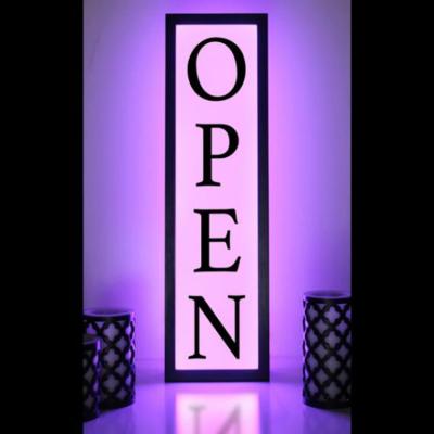 China Led Front Open Light Box Signage PMS Colors Illuminated 3D Acrylic Logo for sale