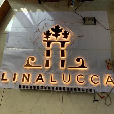 China Openlucht Licht omhoog 3d Acryl Van letters voorziend Signage 304# van het Brieventeken Roestvrij staal 3cm Te koop