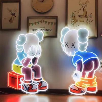 Chine Lumière faite sur commande 175mm 190mm d'enseigne au néon de la conception KAWS de mode à vendre