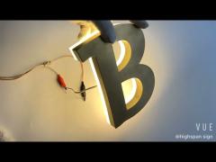 Led Illuminated 3D Letter Sign Board For Shop Indoor Outdoor