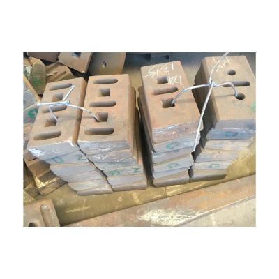 China energy & Mining Wear Resistant Alloy Manganese Steel Hammer Head For Hammer Crusher for sale