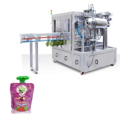 China PLC Controlled Spout Pouch Filler Capper Machine For Convenient And Fast Production for sale