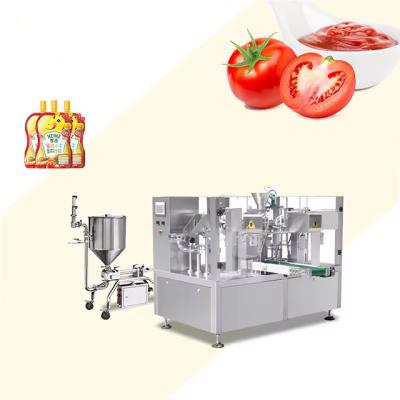 China Multi Function Standy Pouch Packing Machine Zipper Sauce Packet Packing Machine for sale