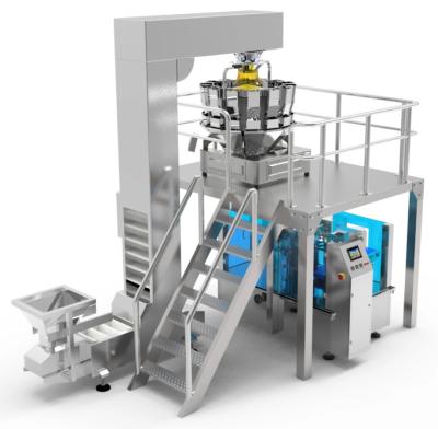 China Doypack Verpakkingsmachine die 80 zakken per minuut produceert Speciale verpakkingsmachine voor snackverwerkende fabrieken Te koop