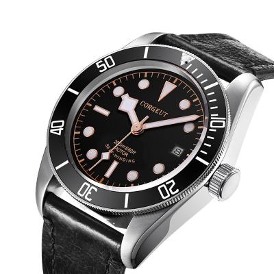 China DIVER Corgeut 41mm Sapphire Glass Mechanical Men Waterproof Wrist Automatic Mechanical Watches for sale