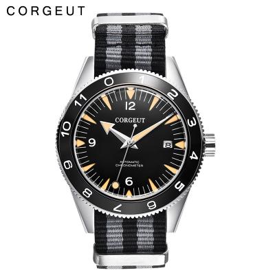 China High Quality Mens Dive Watches Automatic Mechanical Corgeut 41Mm Sapphire Nylon Automatic Date for sale