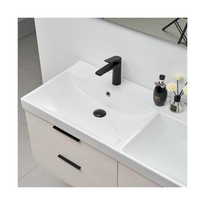 China China Manufacture Modern Professional Solid Outdoor Cabinet Bathroom Double Sinks for sale