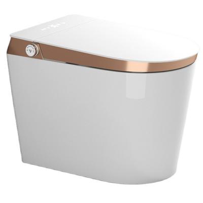 China Automatic Operation MLPO Automatic Rose Gold Ceramic Toilet Bowl Smart Electric WC Toilet for sale