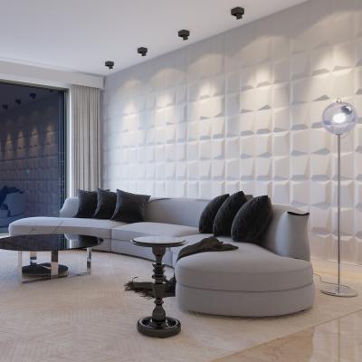 China Artistic ceilings home decorative interior wall paneling 3d leather wall tiles used for living room for sale