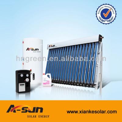 China Outdoor 150L Balcony Split Solar System Use Heat Pipe Solar Collector Made in Haining A-sun Solar Power for sale