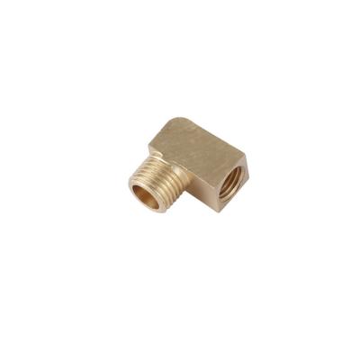 China Automotive Industry Supply Brass Right Angle Connector Flexible Copper Lubrication Joint Fitting for sale