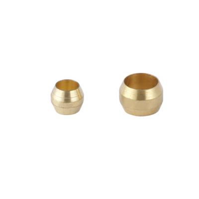 China Automotive Industry Explosion Silver 6/8mm Brass Compression Sleeve Fitting Centralized Lubrication System for sale