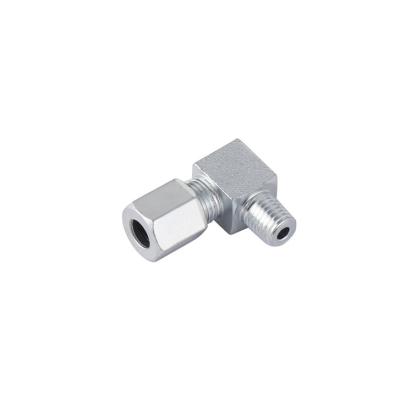 China High Quality Cable Connectors Ferrule Fitting Stainless Steel Elbow Air Hoses Tube Right Angle Connector for sale