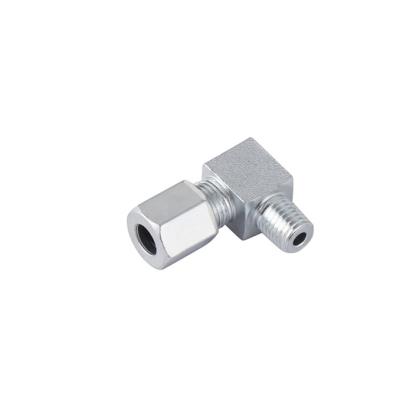 China Cable Connectors Hot-selling Product Ferrule Fitting Middle Carbon Right Angle Elbow Pipe Connectors for sale