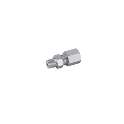 China Cable Connectors Direct Deal Ferrule Fitting Medium Carbon Straight Through Quick Fitting for sale