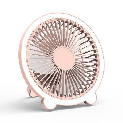 China With fill light 2023 Multifunction Mini Fan With Ceiling LED Table Lamp Type C Rechargeable Night Light Small Desk Fan for sale