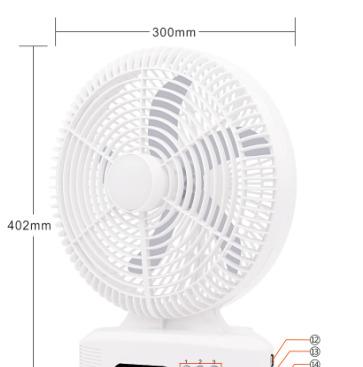 China Emergency Fan 12 inches small portable multifunctional Rechargeable solar Usb fan with speaker and small night light for sale