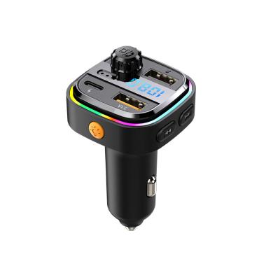 China UniversalÂ  New car charger with colorful led light Quick Adapter USB Type C Car charging station charger for sale