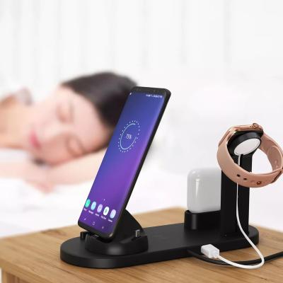 China Video Game Player 3 in 1 Magnetic Wireless Charger Fast Charging Phone Holder Stand For iPhone For  Apple Watch Earbuds for sale