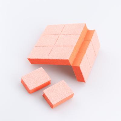 China Mini Nail Care Free Sample Mini Nail Sanding Block Factory Bulk Orange Pink Purple White Blue Disposable Bufer Blocks for sale