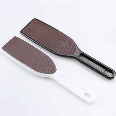 China Foot Care Files Pedicure Foot File Rasp Files New Design High Quality Washable Sandpaper White Foot File and Strong Plastic Handle for sale