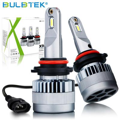 China BULBTEK X9 LED Light 6000K Auto Headlight 12V 24V H1 H4 H7 H11 9005 9006 Car LED Headlight Bulb Z-Serie for sale