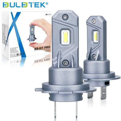 China BULBTEK X8 H7 Led Headlight Bulb Mini Auto Led Head Light Canbus Lamp Car Bombillas H7 Led GOLF for sale