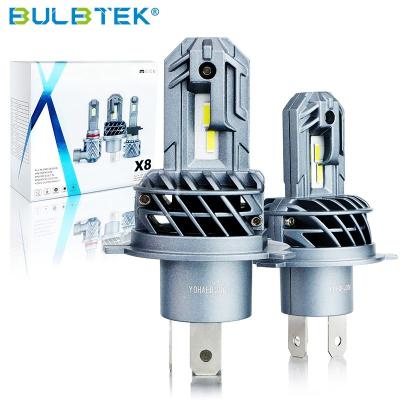 China BULBTEK X8 H4 Led Bulb H7 H11 Automobile H1 Led Lens H11 Car Light 9005 9006 Headlight H4 Turbos Canbus Led Alexander 126H for sale