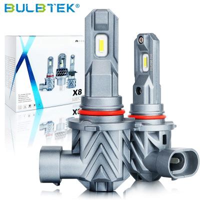 China BULBTEK X8 9005 9006 9007 Car Headlight 9004 Custom Automotive H1 H4 H7 H11 H13 LED Headlight Bulb 600 for sale