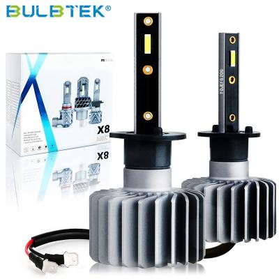 China BULBTEK X8 High Lumen 10000LM 100W Power LED Headlights Car H1 H3 H4 H7 H11 LED Headlight Bulb KMC1040 Platform / Chassis for sale