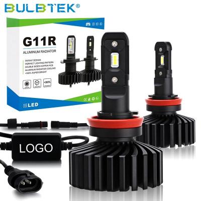 China BULBTEK G11R LED Headlight Car Bulbs H3 H4 H7 H11 H13 9004 Auto Car LED Lamp 1100 9005 9006 9007 9012 LED Headlights for sale