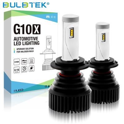 China BULBTEK G10X Customized Auto LED Headlight H4 H7 H11 Focos H15 10000Lumen Focos 9005 9006 LED Bulbs Headluight TUNING IV for sale