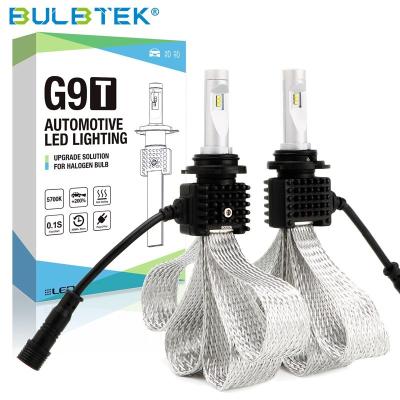 China BULBTEK G9T 10000 9006 Automotive LED Headlight 124 Spider Super Bright H1 H11 9005 Lumen 3500K 5700K LED Headlight Bulbs (348_) for sale