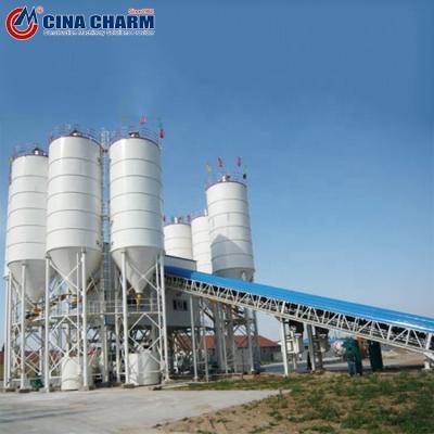 China Concrete Construction Works Belt Conveyor HZS60 Mixing Plant Price And Manufacturer for sale