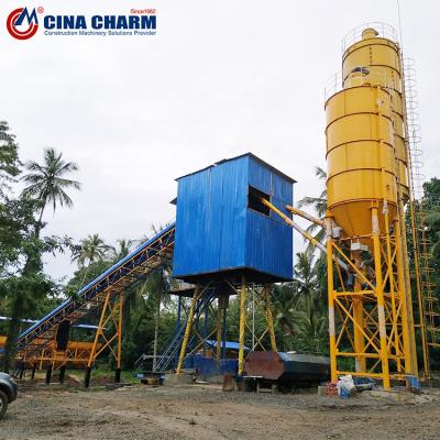 China Building Works Prepared HZS60 Stationary Concrete Batching Plant Price for sale