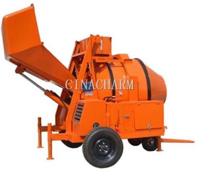 China Building Material Shops Drum Concrete Mixer Mobile Electric Or Diesel Machine JZC350 for sale