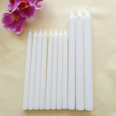 China Paraffin Wax Flameless Household Use White Stick Candle for sale